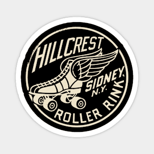 Vintage Roller Skating New York Magnet