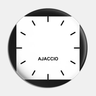 AJACCIO Time Zone Wall clock Pin