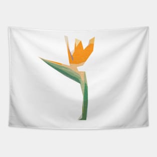 Flower geometric minimal Bird of paradise Tapestry