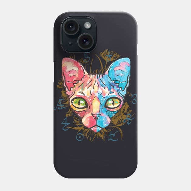 Sphynx Cat Phone Case by Foxxy Merch