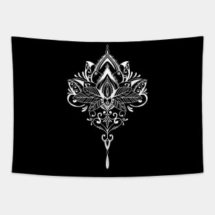 White Lotus flower Tapestry