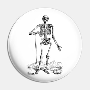 Vintage Human Anatomy Skeleton Pin