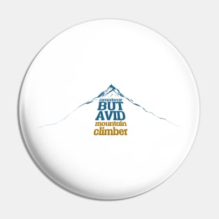 amateur but avid mountain climber themed fabric pattern graphic design by ironpalette Pin