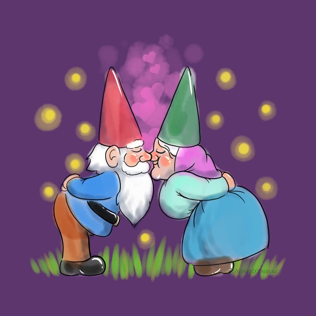 Kissing Gnomes by Scámarca Productions