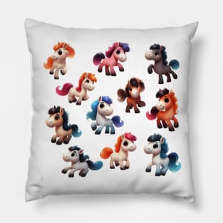 Cute Ponies Pillow