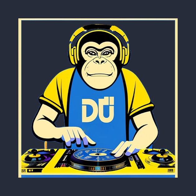 DJ Monkey Thinker by Yourex