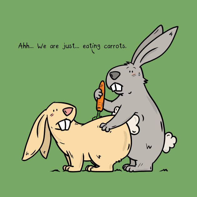 Just eating carrots by Otterlyalice