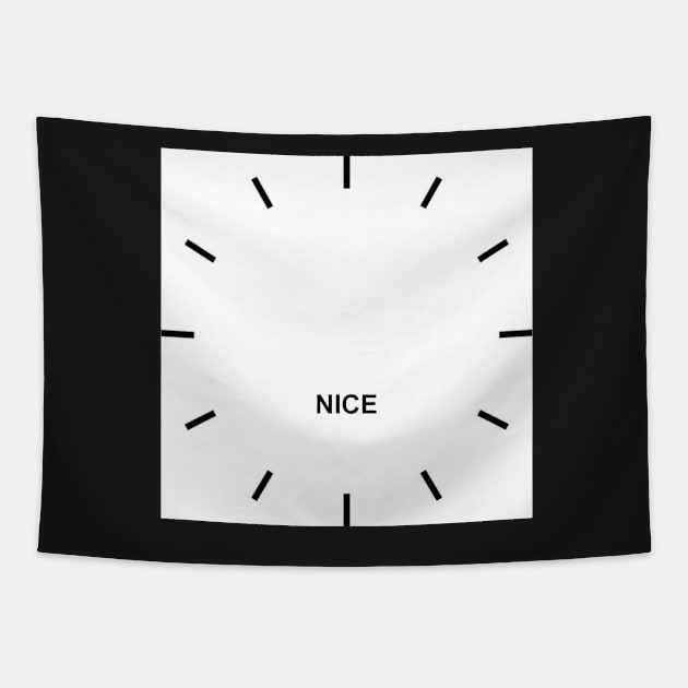 NICE Time Zone Wall Clock Tapestry by ghjura