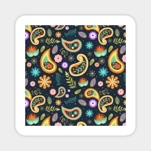 Colorful Paisley Magnet