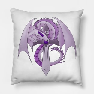 Amethyst Sword Dragon Pillow