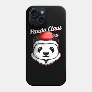 Panda Dressed As Santa Panda Claus On Christmas Phone Case