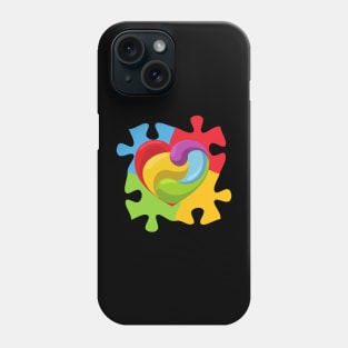 Puzzle Piece Heart Phone Case