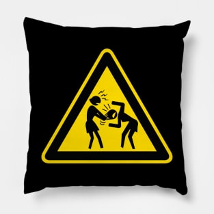 Catfight (strascino) Pillow