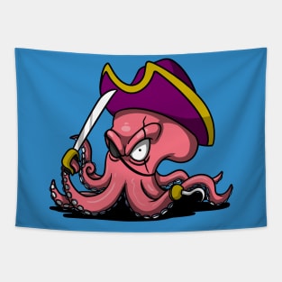 Octopus Pirate Tapestry