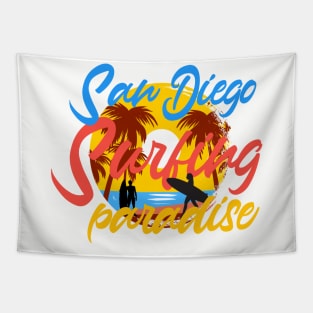 San Diego Surfing Tapestry