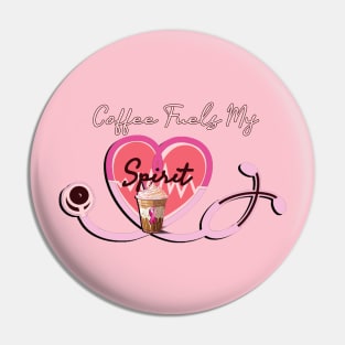 Breast Cancer Awareness Coffee Fuels Nursing Pin