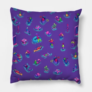 Weirdos Land Pillow