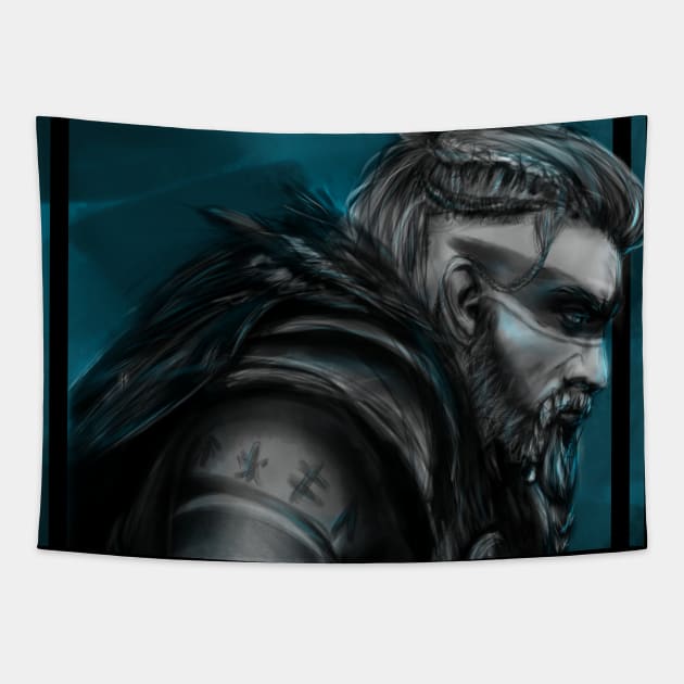 Assassin's Creed Valhalla Eivor the Wolfkissed Tapestry by Baguettea