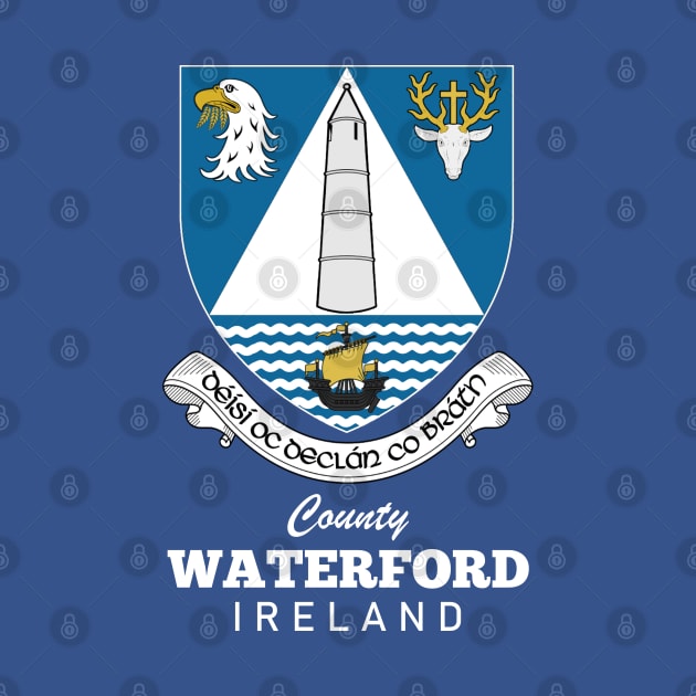 County Waterford Ireland Crest by Ireland
