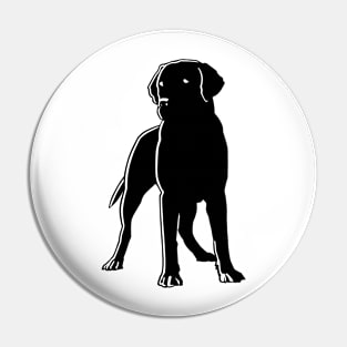 Dog Black Silhouette Pet Animal Cool Style Pin