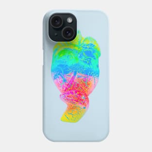 A bright multicolored Bali face mask cut out Phone Case