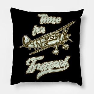 Travel Airplane Aviator Propeller Aircraft Pilot Pillow