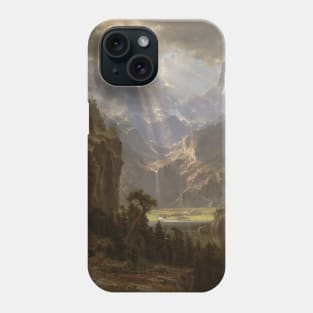 Rocky Mountains, Lander's Peak by Albert Bierstadt Phone Case