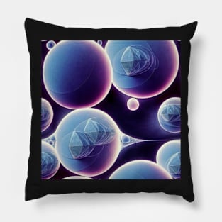 Sacred Geometry Crystal Pattern Pillow