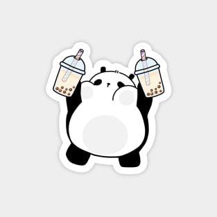 Chubby Little Panda Loves Boba! Magnet