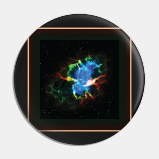 The Crab Nebula: An Astronomical Watercolor Pin