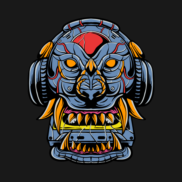 Lion cyborg by PlasticGhost