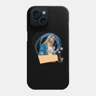 Religious Design Virgin Mary Pop Art Phone Case