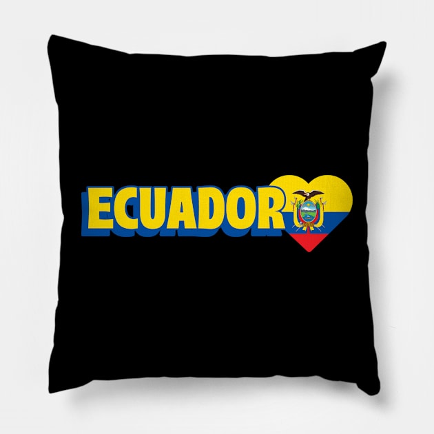 Ecuador mi tesoro Pillow by GAMAS Threads