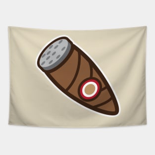 vector illustration of a cigar to smoke Tapestry