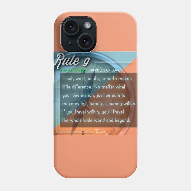 40 RULES OF LOVE - 9 Phone Case by Fitra Design