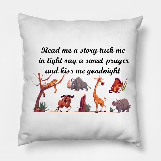 Read me a story animals Pillow by lonway