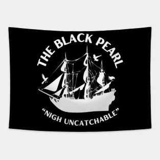 Nigh Uncatchable The Black Pearl Pirate Ship Tapestry