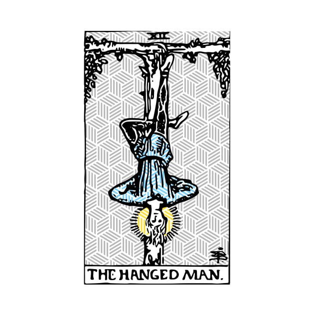 The Hanged Man - A Geometric Tarot Print by annaleebeer