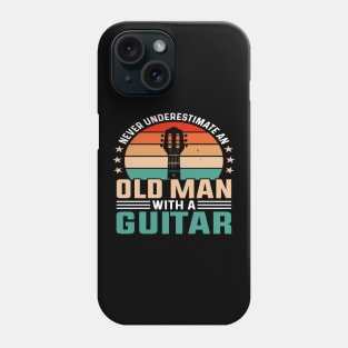 Never underestimate an old man with a saXOPHONE Phone Case