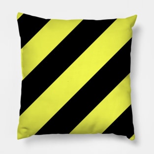 Black and Yellow Stripes Pillow