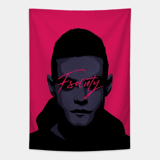 Mr Robot Tapestry by RYVEcreative