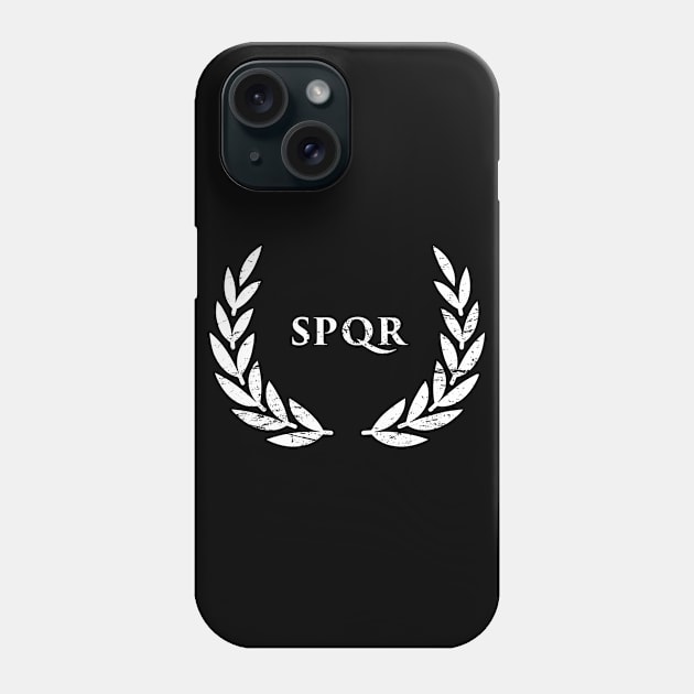 Roman Empire SPQR Wreath Phone Case by Wizardmode