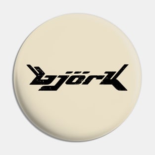 Bjork Logo Black Pin