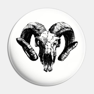 ram horns Pin