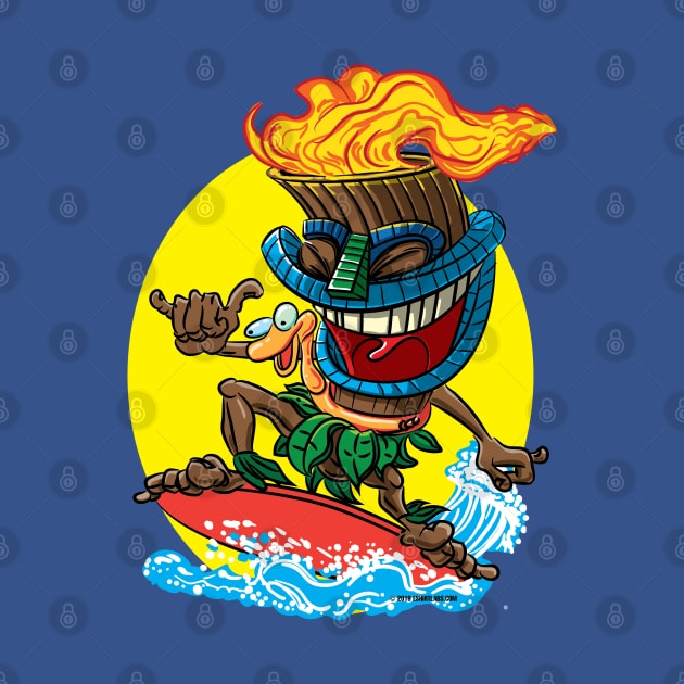 Tiki Time Surfer by eShirtLabs