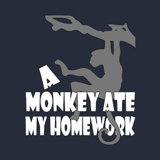 Monkey Ate My Homework T-Shirt