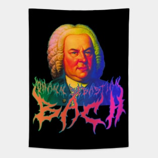 Bach Metal Tie Dye  - Johann Sebastian Bach Psychedelic Graphic Tapestry