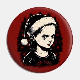 Christmas Wednesday Addams Pin