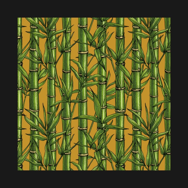 Bamboo forest on mustard by katerinamk