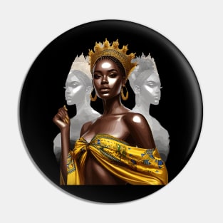 Afrocentric Queen Reflections Pin